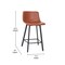 Flash Furniture 24" Cognac LeatherSoft Counter Stools, PK 2 CH-212069-24-BR-GG - alternate 5